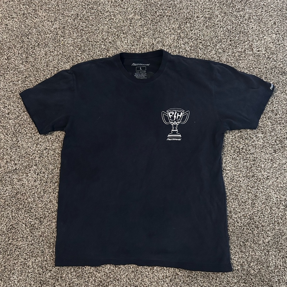 Black race car tee